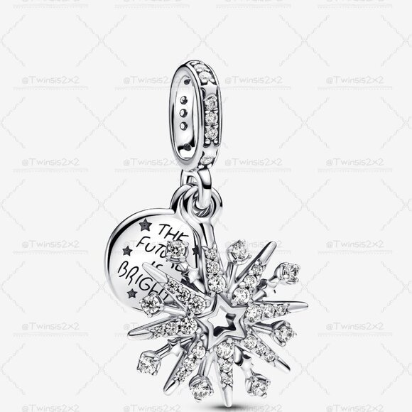 Pandora Jewelry - Pandora Sparkling Firework Double Dangle Charm
